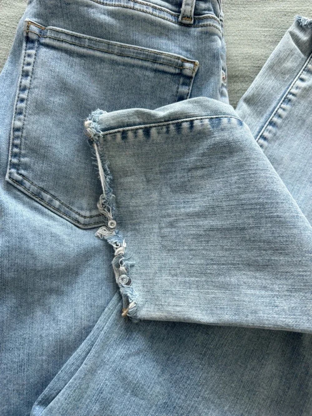 FRAME DENIM LE HIGH STRAIGHT COLORADO RAW AFTER DESIGNER DENIM JEANS SZ 27 - Picture 7 of 8